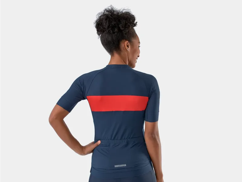 Trek Circuit Women's LTD Short Sleeve Jersey in Deep Dark Blue/Red-1